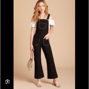 Lykke Wulf Fitted Black Flare Jumpsuit